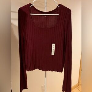 3/$20 Jr Kohl’s brand SO Maroon Burgundy Ribbed Long sleeve Sweater XXL NWT